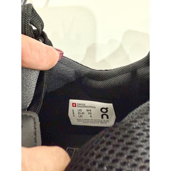 On Art The Roger Federer Clubhouse Tennis Sneaker Shoes Black Women's Size 8 - Picture 7 of 7